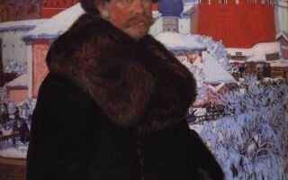 Кустодиев борис «большевик» описание картины, анализ, сочинение