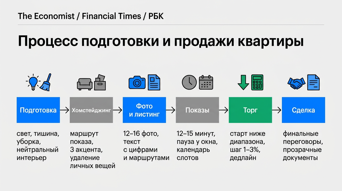 Процесс подготовки и продажи квартиры